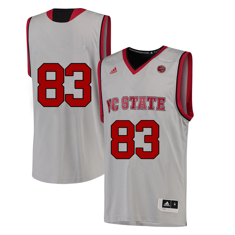 Men #83 Ronnie Shavlik NC State Wolfpack College Basketball Jerseys-White - Click Image to Close
